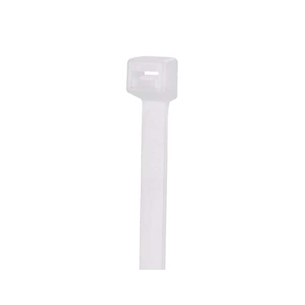 Panduit Cable Tie, 9.84" L, Nylon, White, PK100 S10-50-C